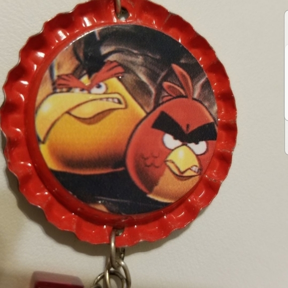 Beaded angry bird keychain/ bagclip - Picture 3 of 4